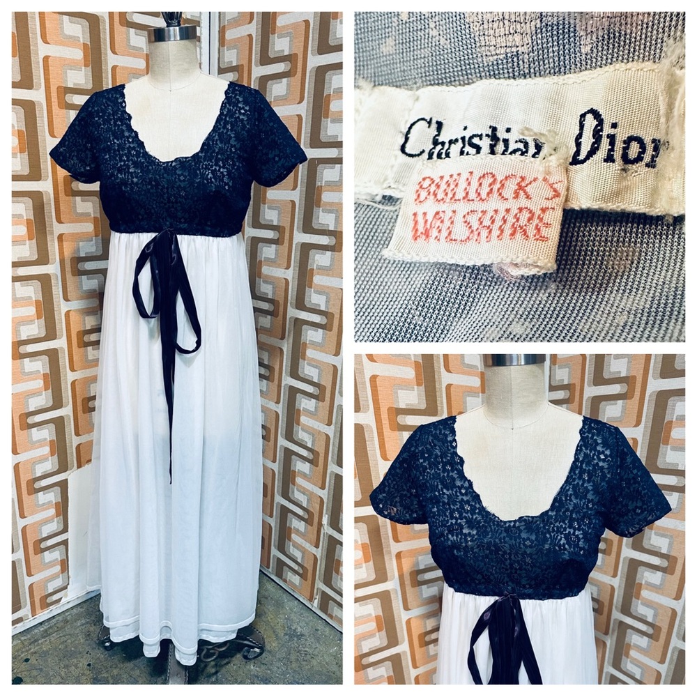 Christian Dior for Bullock’s Wilshire Vintage Label 1960s Dress